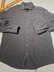 Mizzen Main Shirt Men XL Black Button Down Casual Leeward Performance Trim Fit - Picture 1 of 11