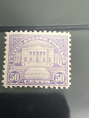 Scott 570 1922 50c Arlington Perf 11 placa plana emisión como nuevo en muy buen estado casi nuevo gato $70 Foto 1 de 2