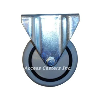 4P20NR-A2 4" Rigid Caster Infiniti Wheel 3-1/8" X 4-1/8" Top Plate, 300 lb Cap - Picture 1 of 1