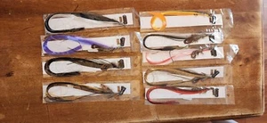 LOTE DE 11 EXTENSIONES DE PELO PLUMAS REALES CON CLIP/PEINE VARIOS COLORES - Imagen 1 de 3