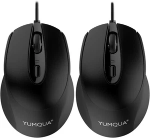 G222 Silent Computer Mouse Wired 3Pack, Home & Office Optical USB Mouse, 800/12 - Bild 1 von 5