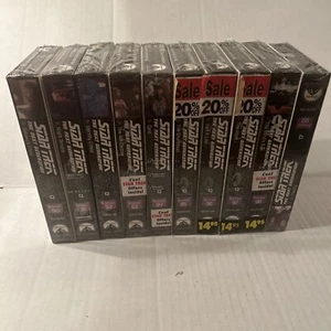 Star Trek The Next Generation Lot  10 VHS Tapes New Sealed Episodes 90-99 - Picture 1 of 21