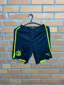 Borussia Dortmund BVB Home Football Soccer Shorts Black Puma Young Size XL - Picture 1 of 9