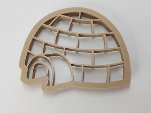 Snow Igloo Dough Cookie Cutter Stamp & Outline 4" NEW Great for Play Doh Clay - Picture 1 of 8