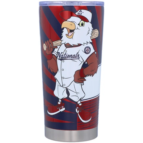 Washington Nationals 20oz. Stainless Steel Mascot Tumbler Cover