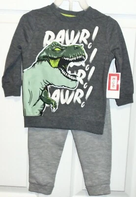 Kidgets Boys RAWR! Juego Pantalón Jogger DINO Talla 18 Meses Nuevo Foto 1 de 2