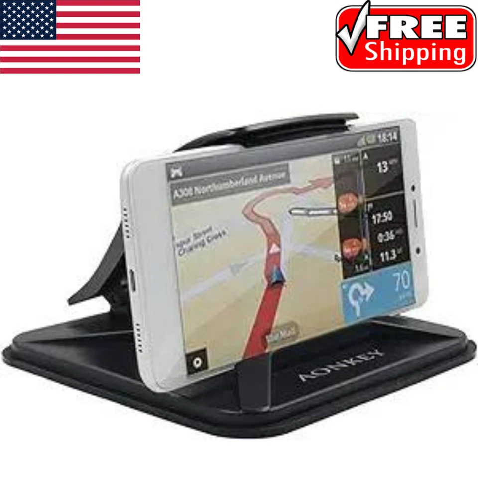 Aonkey Cell Phone Holder for Car Dashboard Mounts iPhone X 8 Plus 7 6 6S GPS S8. - Image 1 of 4
