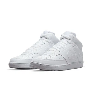 Nike COURT VISION MID NN Men's All White DN3577-100 Sneakers Shoes - Picture 1 of 5
