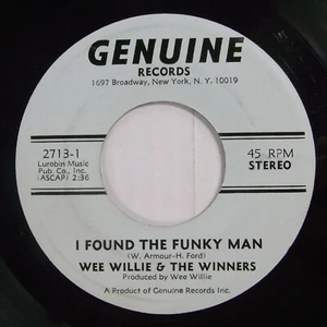 WEE WILLIE The WINNERS 45 I Found The Funky Man GENUINE 1971 Funk VG++ c5365 - Picture 1 of 3