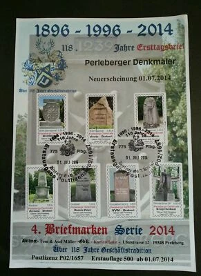 [SJ] Germany Private Post GbR Dittmer 118 Years 2014 (FDC) *card *rare *see scan - Image 1 of 4