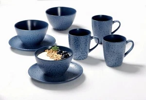 Ritzenhoff Frühstück-Set Komplett-Service Kombiservice Serie Kitwe Blau 12-tlg. - Bild 1 von 8