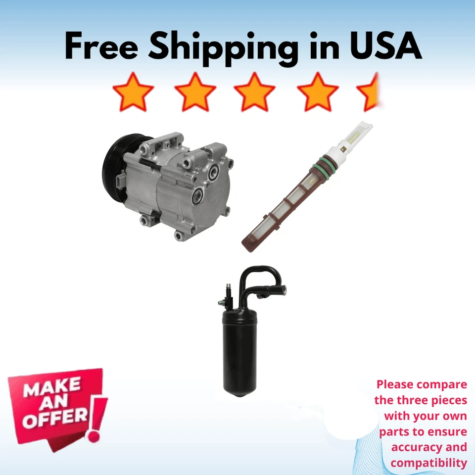 Kit Compressor A/C Fit Mazda B3000 1998-2001, Mazda B4000 1998-2006 - Image 1 of 4