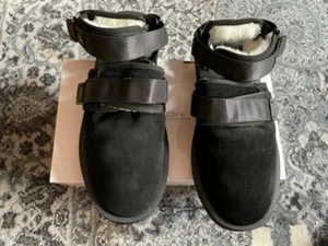 Suicoke Suede NOTS-Mab Sandals Black Size 11 or 44 NIB - Picture 1 of 8