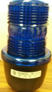 ⚡️Bridgeport 840P-SB120 Blue Strobe Light 120V - Picture 1 of 2