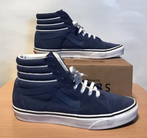 Zapatos de skate Vans Off the Wall de caña alta de lona azul para hombre talla 8/mujer 9,5 - Imagen 1 de 8