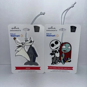 Nightmare Before Christmas JACK SALLY ZERO Hallmark Ornament Walmart Exclusive - Picture 1 of 6