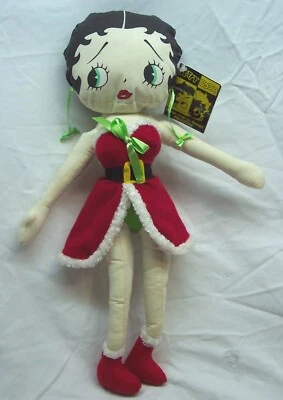 HOLIDAY BETTY BOOP IN SANTA DRESS 17" Plush STUFFED ANIMAL Toy DOLL Christmas - Image 1 of 4