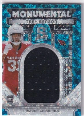 2024 Panini Spectra NFL No. MM-TBN Trey Benson Rookie Patch DISCO 11/50 - Image 1 of 2