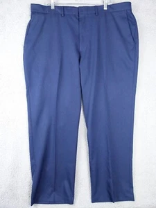 Haggar Men's 42x30 Blue Classic Fit Active Series Polyester Pants - Picture 1 of 6