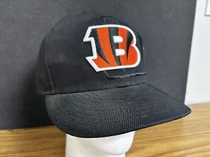 Cincinnati Bengals NFL Football Low Profile Double Logo Fitted Hat- 7 5/8 - Picture 1 of 6
