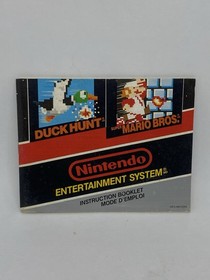 Duck Hunt and Super Mario Bros NES Manual Only Nintendo NES-MH-CAN Authentic