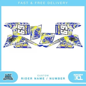 Fits Yamaha Blaster 200YFS 1988-2005 quad decals name & number mx laminate vinyl - Picture 1 of 1
