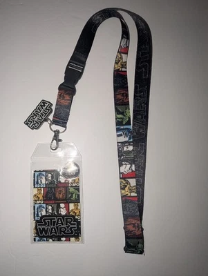 Cordón Star Wars Personajes Principales Porta Insignia Identificación Desmontable Yoda Boba Fett R2D2 Foto 1 de 4