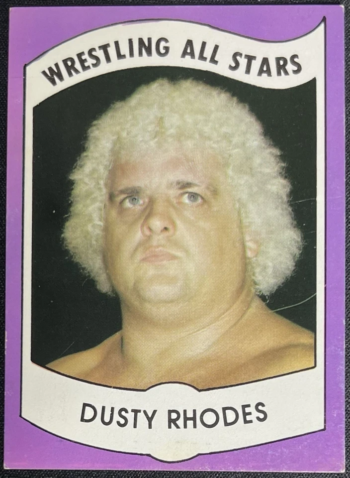 Tarjeta de novato Dusty Rhodes 1982 Wrestling All Stars Series #6 RC WWE WWF NWA WCW Foto 1 de 2