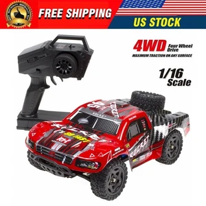 REMO 1/16 RC Truck 4WD High Speed Off-road 2.4G RC Car Short Course Truck Gift - Picture 1 of 12
