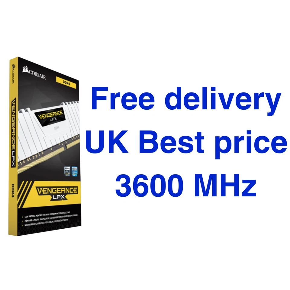 32GB 2x16GB Corsair CM4X16GC3600C18K2D Vengeance LPX PC4-28800 DDR4-3600 Ram