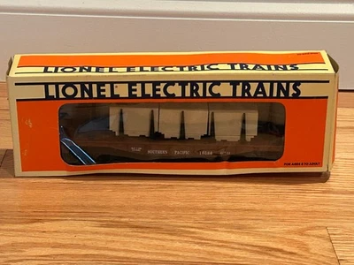 Lionel 6-16386 O Gauge Southern Pacific Flatcar with Load Original Box Used - Image 1 of 2