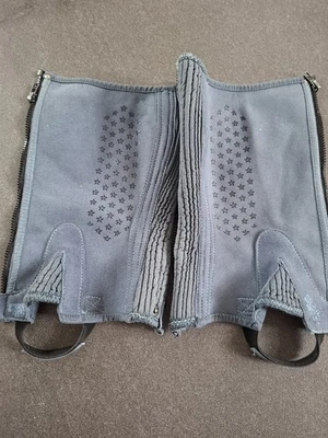 Kinderchaps Reiten KXS in Grau-blau - Bild 1 von 3