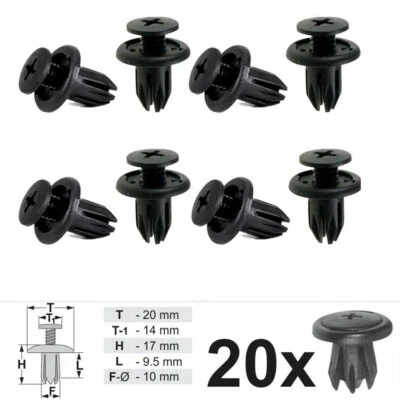 20X Ajuste BMW Mini Honda Subaru Daewoo Chevrolet moldura puerta remache clips sujetadores  Foto 1 de 2