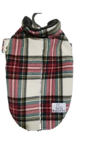 Barkley & Finn Pet Sherpa Lined Winter Dog Coat Jacket X-SMALL Multi Plaid NWT - Picture 1 of 9