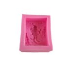 Pink Santa Claus and Christmas Tree Shape Christmas  Silicone Mould  Craft Art