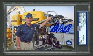 Robert Ballard Signed Photo (PSA) Discovered Titanic Wreck Oceanographer - Picture 1 of 2