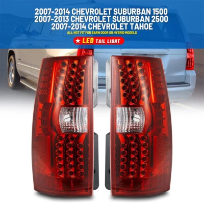 Luces traseras LED rojas para Suburban 1500 Tahoe 2007-2014/2007-2013 2500 Foto 1 de 4