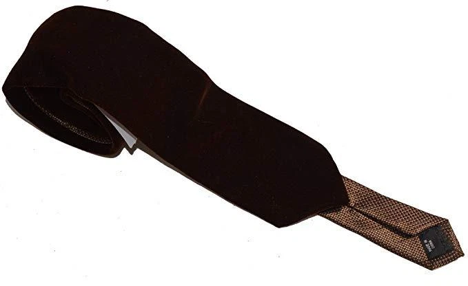 $99 Corbata Sean John Hombres Marrón Sólido Delgada Poliéster Clásica Corbata 58x3.25 Foto 1 de 1