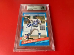 Charlie Hough 1991 Donruss Card Signed Auto Beckett BAS Slabbed - Picture 1 of 2