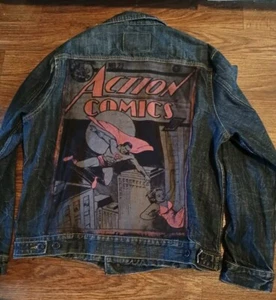 Vintage Superman Custom Design Patch On American Eagle Jeansjacke - XL - Bild 1 von 5