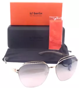 NEW IC! BERLIN KIEZ ROSE GOLD W/GREY GRADIENT LENS AUTHENTIC SUNGLASSES 62-15 - Picture 1 of 4