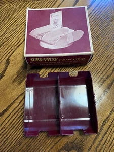 Vintage Turn-N-Play Canasta Card Tray Sanford Products Corp. Style 1 Ivory color - Picture 1 of 6