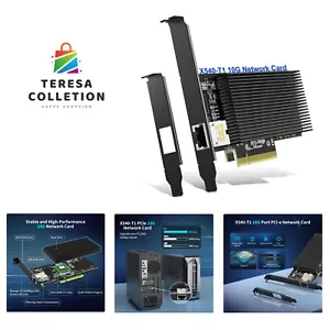 10Gb Base-T PCI-e Network Card, Intel Controller, 10Gbps Ethernet Adapter wit... - Picture 1 of 7