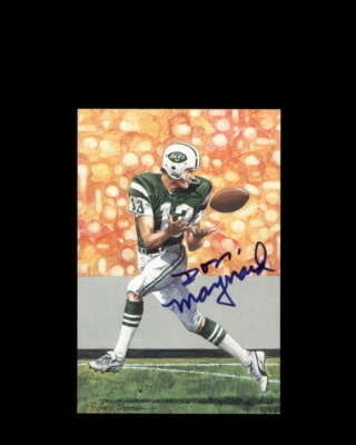 Tarjeta artística firmada por Don Maynard PSA ADN Coa línea de gol autógrafo GLAC Foto 1 de 3