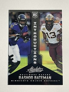 2021 Panini Absolute Football Rashod Bateman Introductions Rookie #INT-13