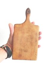 💥 very cute small ANTIQUE hand carved wooden cutting board - best worn surface*
