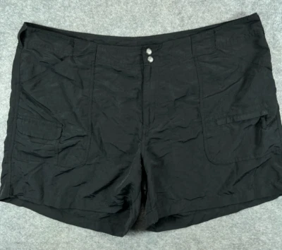 Pantalones Cortos World Wide Sportsman Para Mujer Plus 22W Negros Utilidad Pesca Pantalones Cortos Nylon Foto 1 de 4