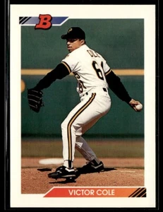 1992 Bowman #239 Victor Cole Rookie Pittsburgh Pirates - Picture 1 of 2