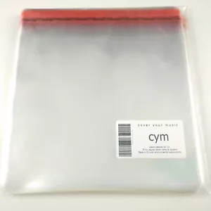 Covers for CD jewel case digipak 100 pcs resealable with glue strip - Afbeelding 1 van 12