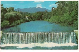 PIGEON FORGE DAM Mt. LeCONTE Great Smoky Mountains Park Tennessee Postcard TN - Picture 1 of 2